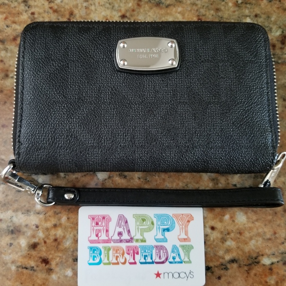 Michael Kors Black wallet/wristlet